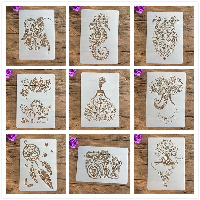A4 29 * 21cm animal DIY Stencils Wall Painting Scr... – Vicedeal