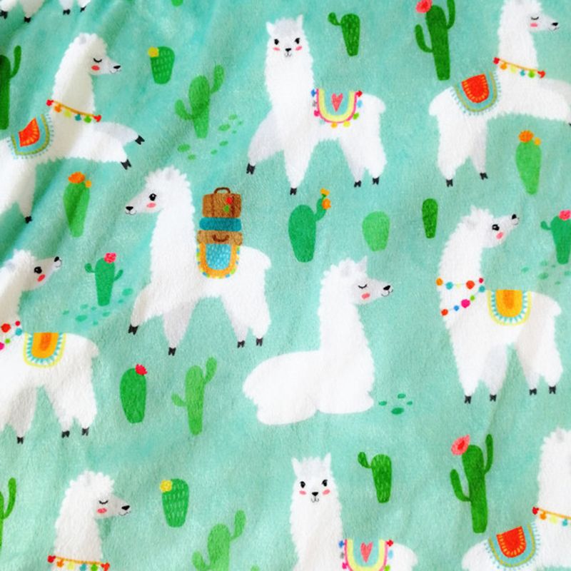 2 camadas 3D Alpaca Caricatura Velo Coral Macio Cobertor Do Bebê Inverno Criança Térmicas Criança Crianças de Volta Tampa de Assento Do Bebê Quilt