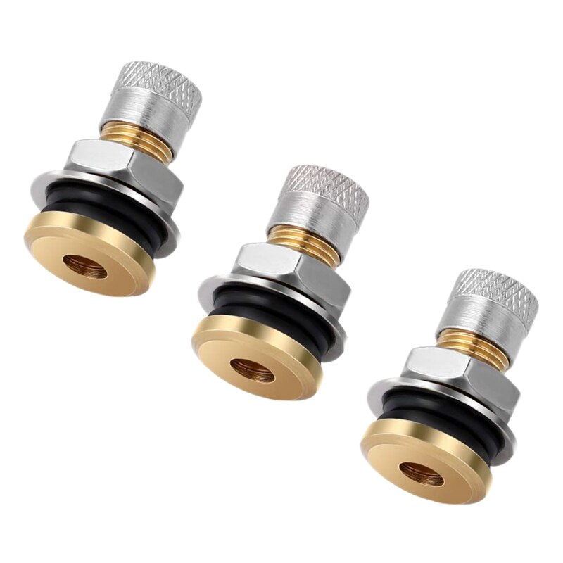 Universal Car Fuel Gas Can Vent Caps Stainless Steel Gas Can Replacement Vent Plug Gas Jug Vent Caps: 3 sets