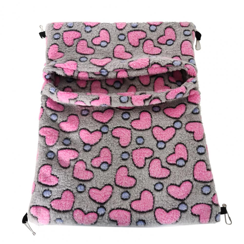 Hamac mignon en peluche douce et chaude pour Hamster, fournitures de nid pour animaux de compagnie, multicolore, petit hamac confortable suspendu