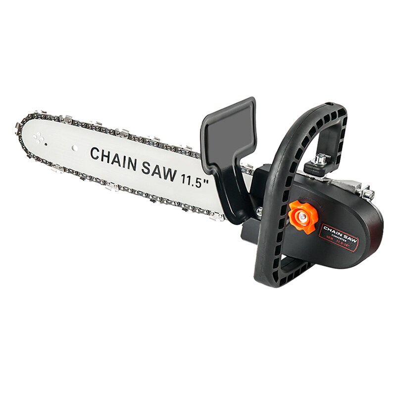 11.5 Inch Chainsaw Attachment For Angle Grinder, Electric Chain Saw With Transparent Fuel Tank, Logging Saw Adjustable Tension
