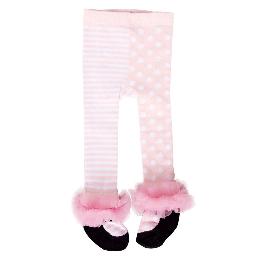 2 uds. Polainas de gasa de algodón coreanas dulces pantimedias de niña ropa de invierno rosa princesa medias de encaje de belleza 0-3 años