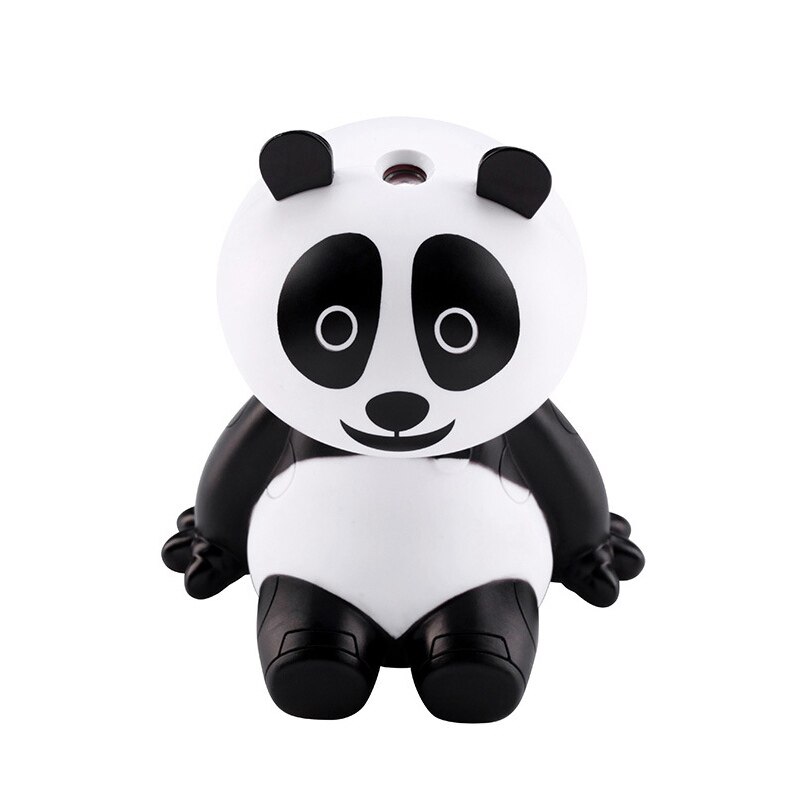 Mini Air Humidifier Portable Panda Shape Humidifier USB LED Lights Ultrasonic Aroma Humidifier Car Styling
