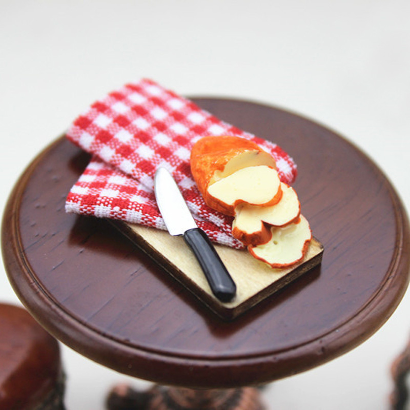 Casa de muñecas en miniatura a escala 1/12, horno microondas, juego de cocina, plato para hornear pan para muñeca BJD OB11, Mini accesorios de juguete de comida