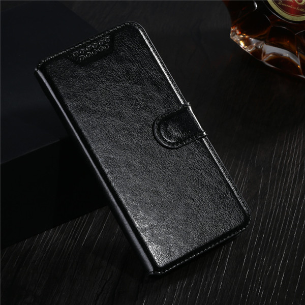Para huawei y6 caso huawei SCL-L21 caso tpu couro telefone flip caso para huawei SCL-L21 SCL-L01 huawei y6/honra 4a capa de silicone: Black