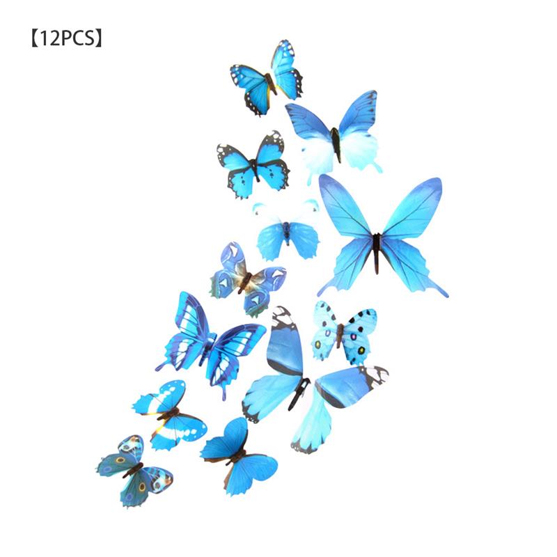 12pcs Wall Stickers PVC Simulation Insect Wall Decals Waterproof Wallpapers for Home Decoration: 5