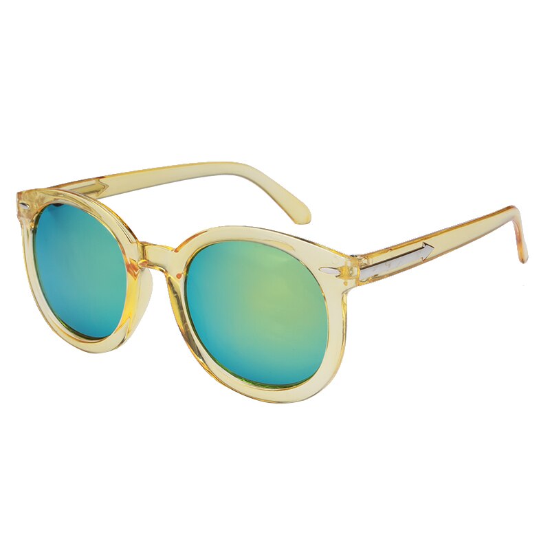 5 kleuren kleurrijke retro zonnebril  uv400 cirkelvormige brillen uv-bestendige klassieke brillen voor dames en heren: Stijl 5
