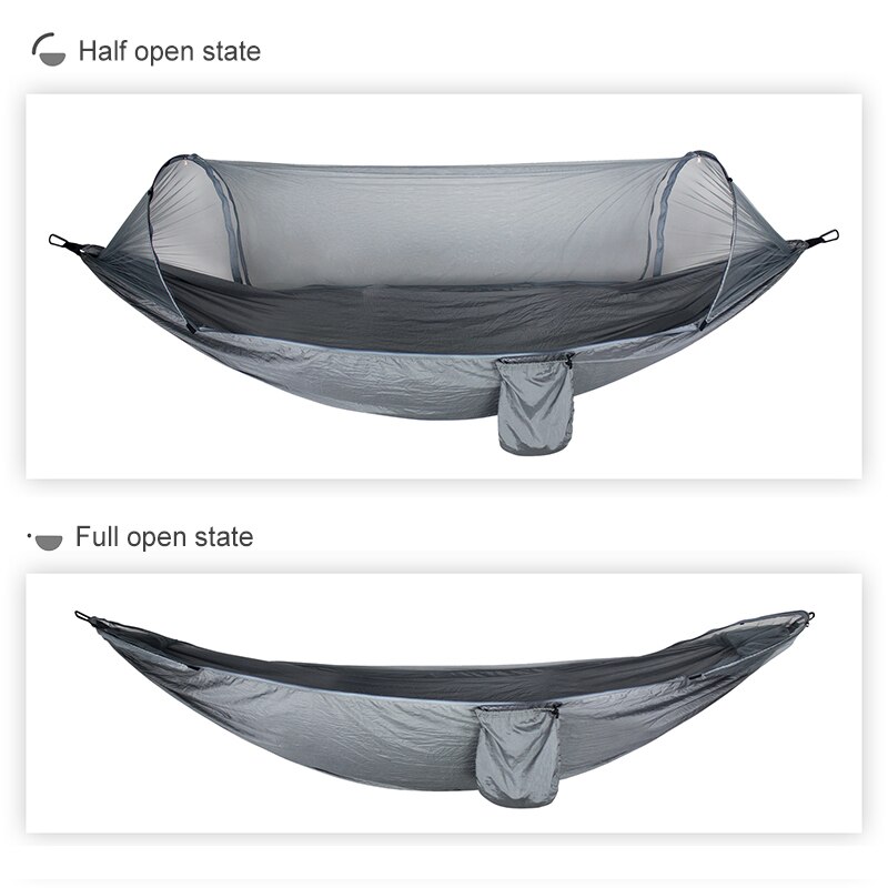 Automatic Unfolding Ham-mock Ultralight Parachute Ham-mock Tent Anti-mosquito Outdoor Camping Furniture Tent 270*140 CM