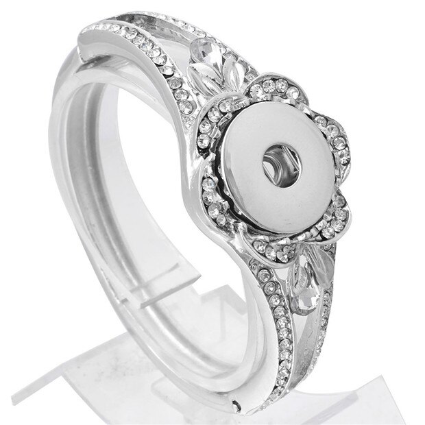18mm Snap Jewelry Snap Bracelet Snap Button Bracelet Bangles Fit 18MM Snap Jewelry for Women Men Bracelets: 5