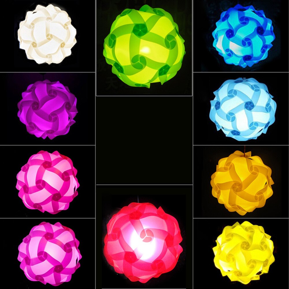 30 pcs Lamp Shade Set Plastic DIY Home Decor for Living Room Kids Room Bedroom