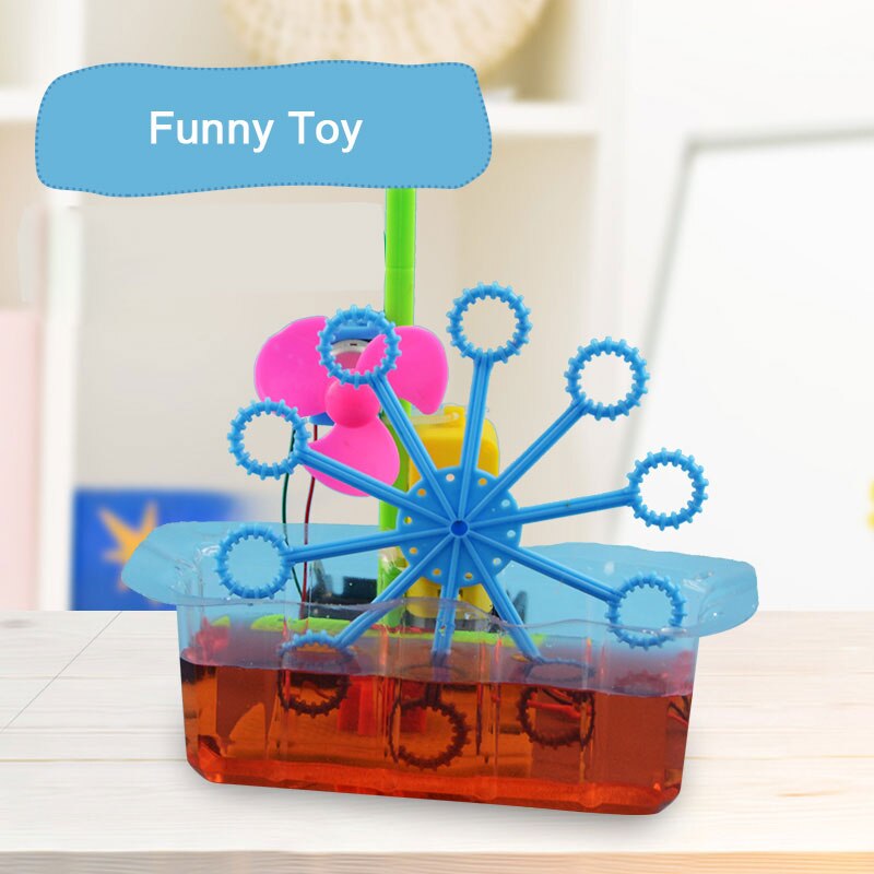 DIY mydło wyrabiane ręcznie maszyna robić baniek mydlanych zestawy montażbyć winnym fizyczne małe wynalazki dla dzieci technologii zabawki edukacyjne prezent urodzinowy