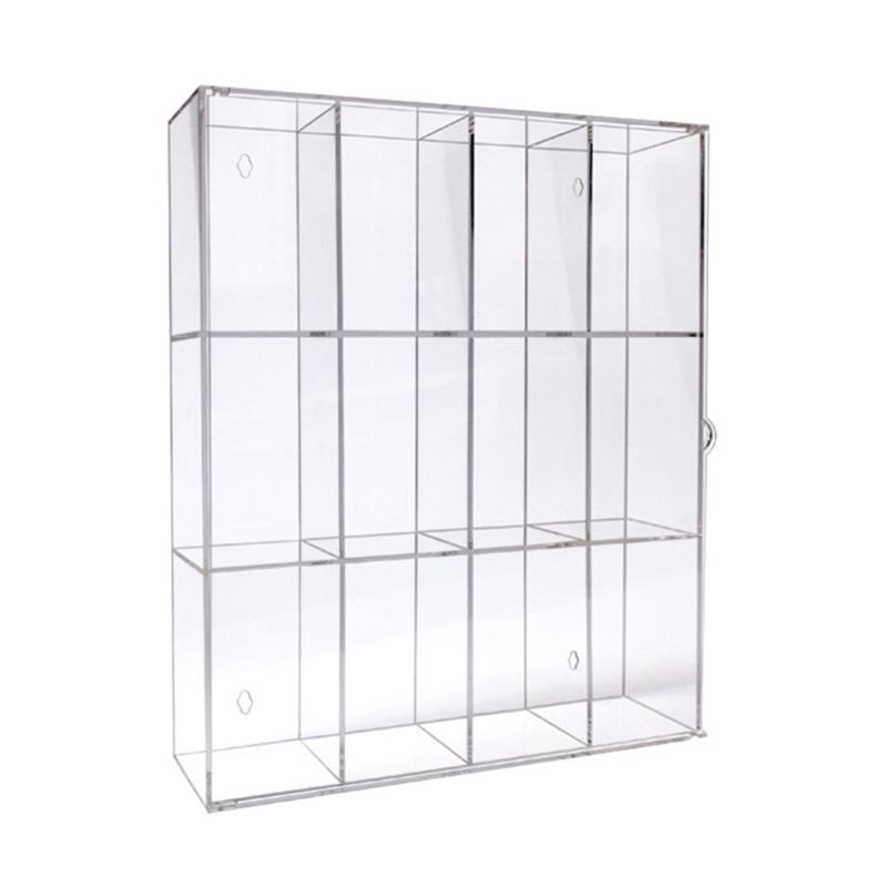 12 Grids Clear Acrylic Model Toy Display Case Collectibles Show Box Action Mini Figures Dustproof Showcase Stand
