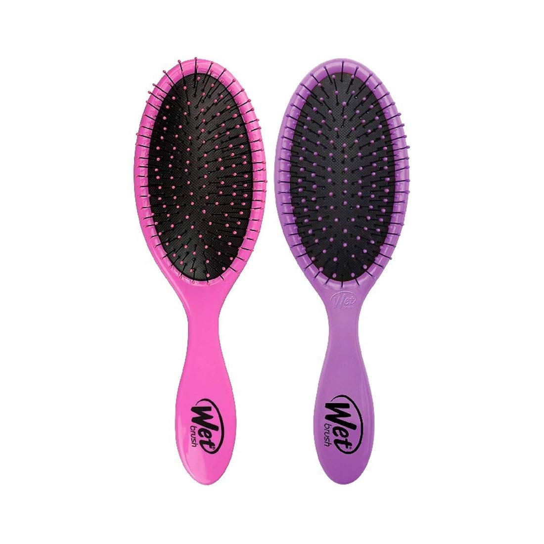 Wet Brush Original Detangler Hair Brush - Pink And Purple - Exclusive Ultra-soft IntelliFlex Bristles - Glide Through Tangles Wi