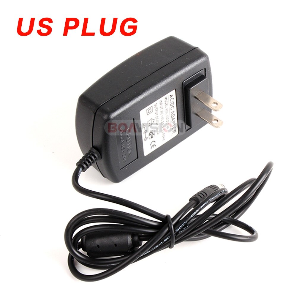 Qualified AC 110-240V To DC 12V 2A CCTV Power Supply Adapter,EU/US/UK/AU Plug ABS Plastic