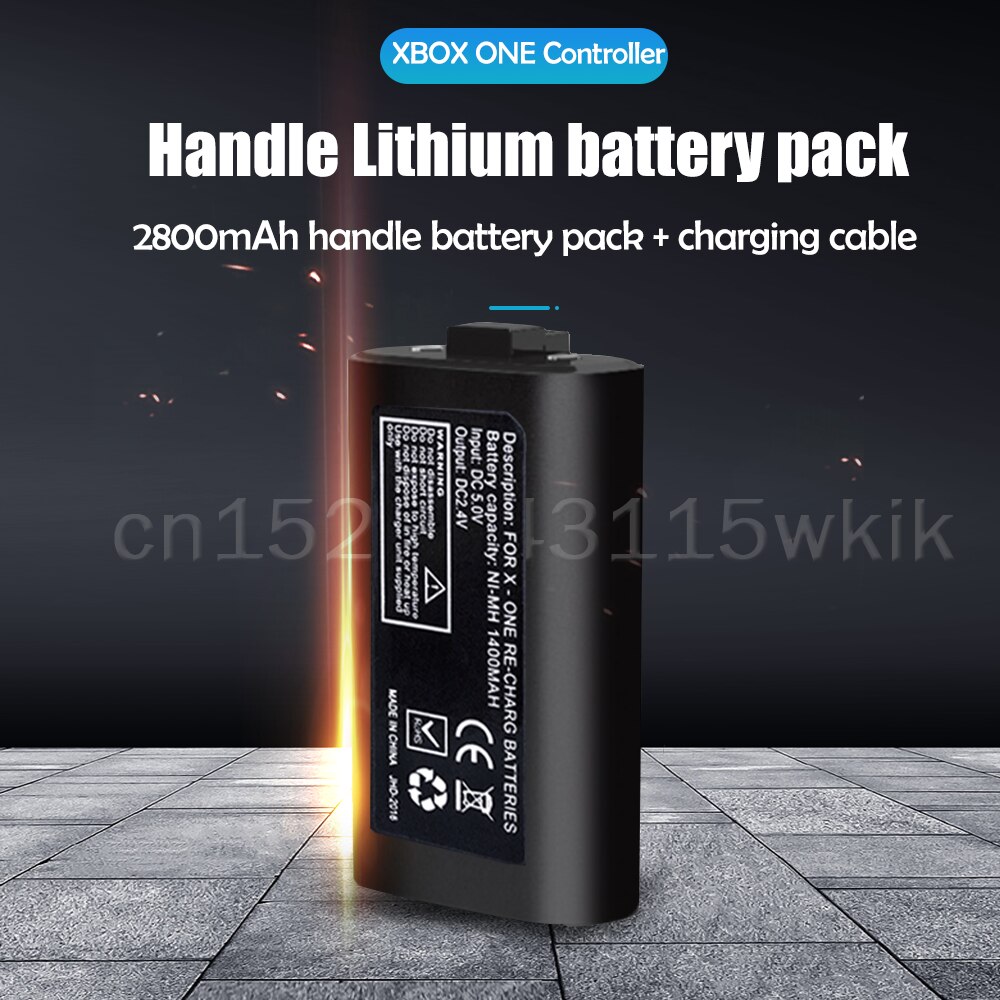 1-10PCS Rechargeable Battery Pack With 2.75m USB Charging Cable For Xbox One ONES/X Wireless Game Controller Replacement Battery