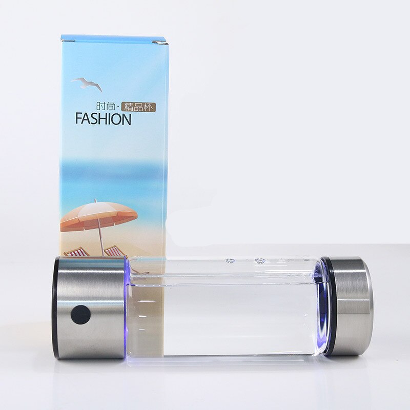 Japanese Titanium ORP Hydrogen Bottle 420ml Hydrogen-Rich Water Cup Ionizer Maker Generator Super Antioxidants
