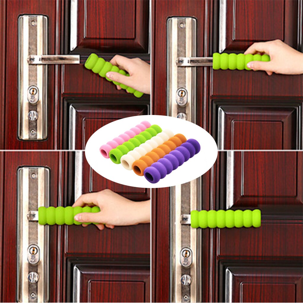2 Stuks Deurklink Beschermhoes Siliconen Deurklink Handschoenen Kinderen Veiligheid Deurknop Covers Voor Kinderen Bescherming Antistatische Deurknop Cover Koffie