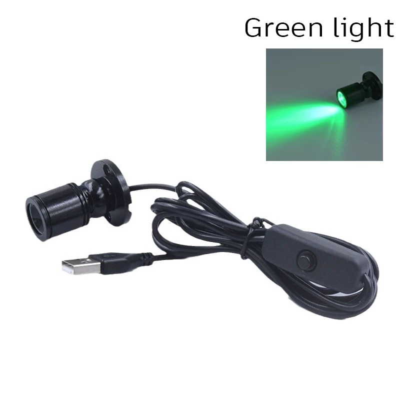 Spotlight USB 5V Led 3W Jewelry Cabinet Showcase Mini Spot Bench Lamp Ceiling Light Switch USB Interface Natural white Red Blue: WHITE