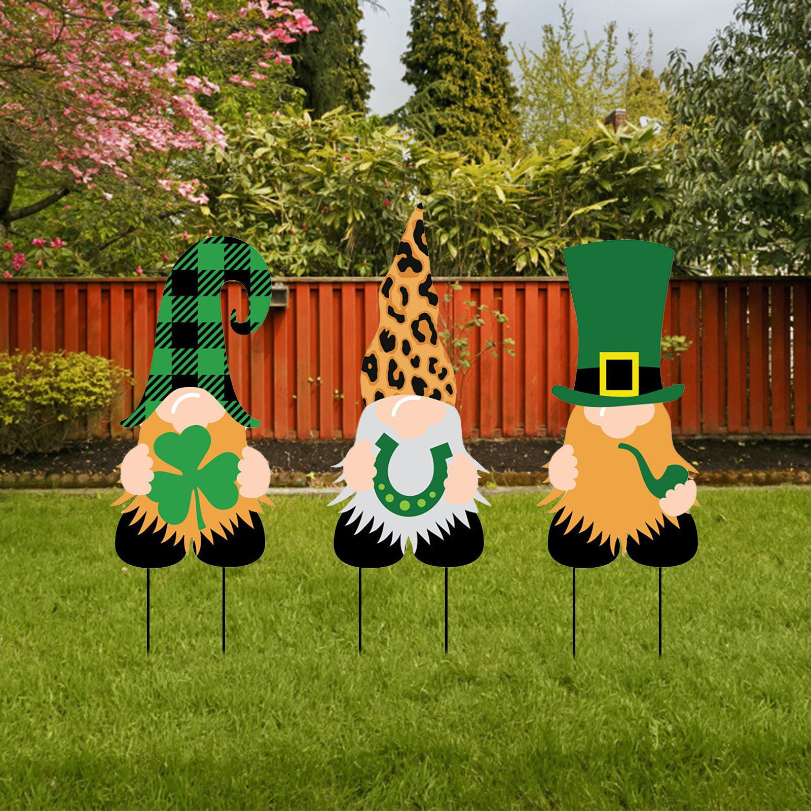 1pc saint-Patrick fête jardin logo ornement maison Festival jardinage signe durable facile à installer pelouse décoration