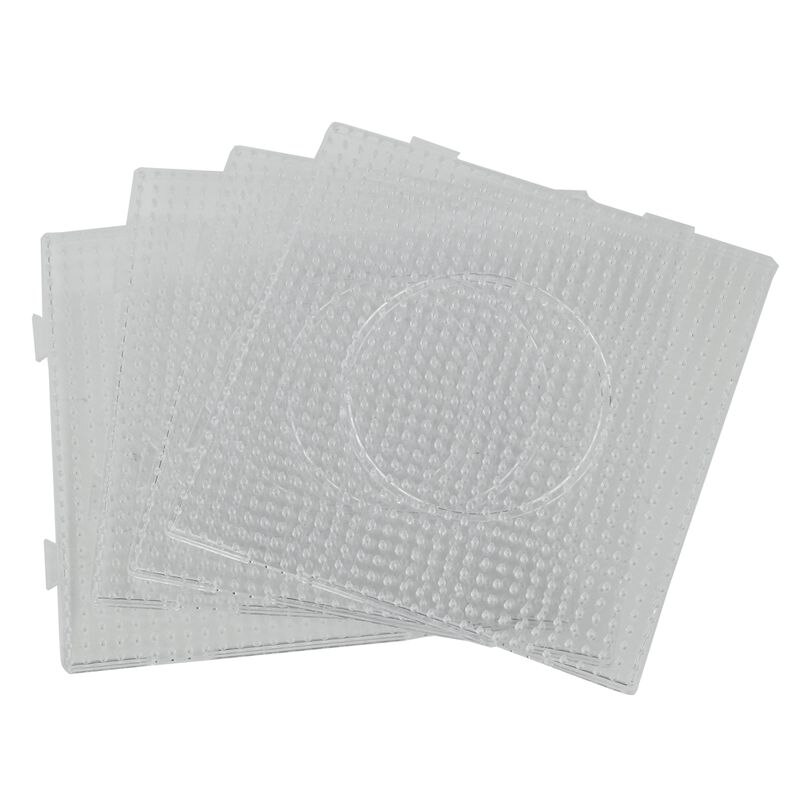 4Pcs Abc Clear 145X145Mm Vierkante Grote Pegboards Board Voor Hama Zekering Perler Kraal