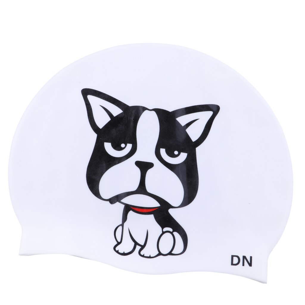 3 stuks duurzame, waterdichte siliconen badmuts voor volwassenen in de stijl van een zwemmuts voor huisdieren - kat collins/cathead/blauwe hond