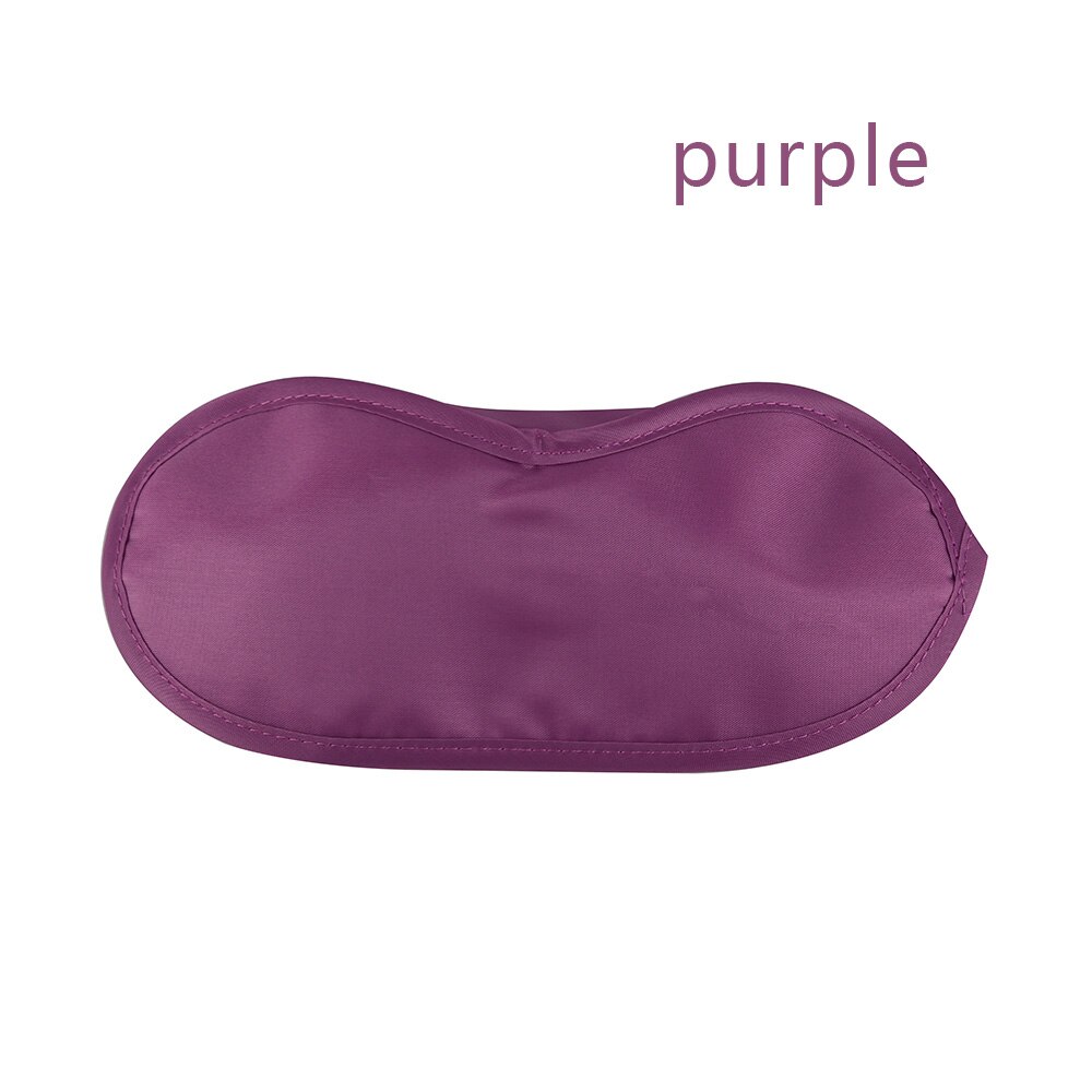 1 pc 9 Kleuren Soft Sleep Rest Slaapmiddel Eye Mask Eye Shade Cover Comfort Blinddoek Shield Patch Eyeshade: purple