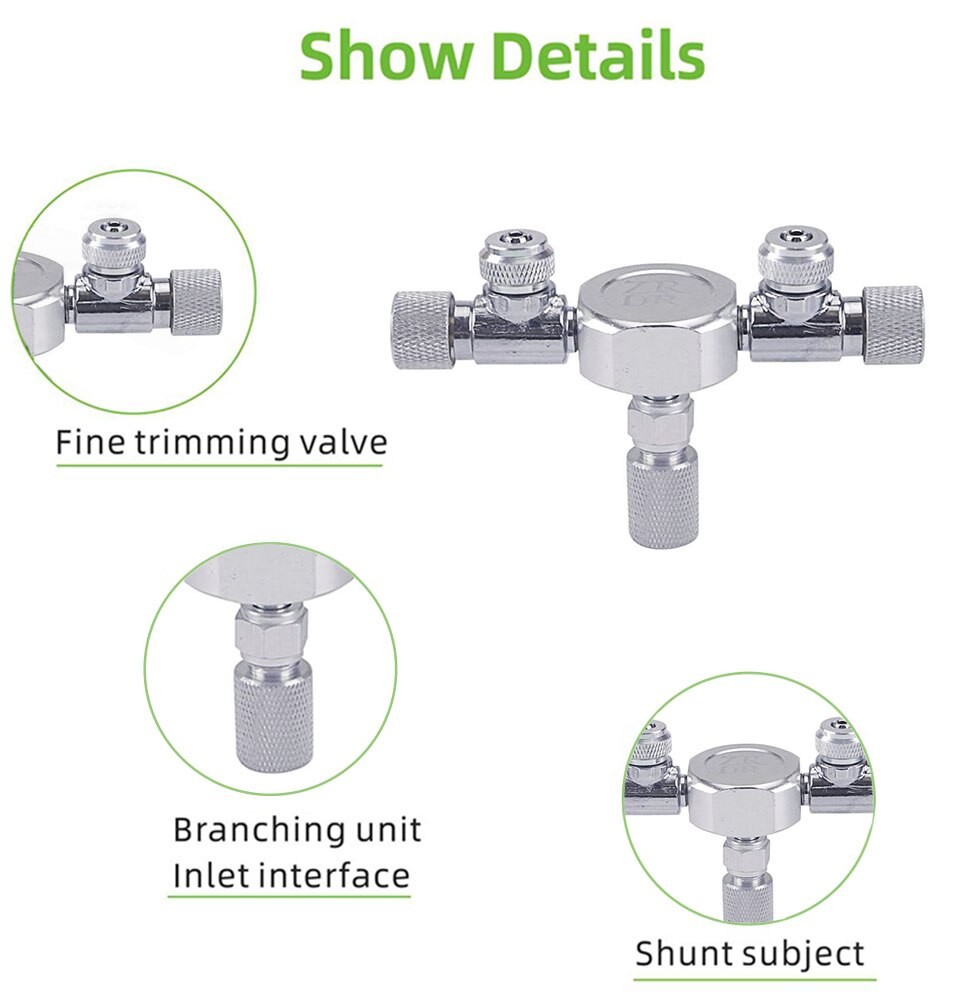 Wyin Rvs Aquarium Multi Manier CO2 Distributeur Splitter Naaldventiel, Terugslagklep Bubble Counter Voor Solenoid Regulat