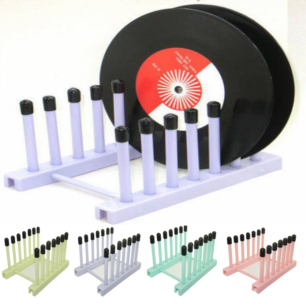 Lp-pladestativ--vinylpladeplade til tørretumblerstativ passer til 12 &quot; og 7 &quot; optage album