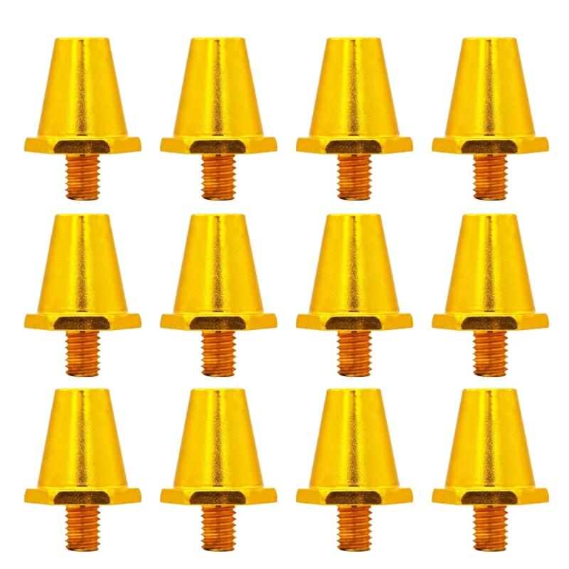 Pointes de rechange pour chaussures de football, clous de chaussure de football de , chaussures de football filetées, 5mm, 11mm, 13mm, 15mm, 12 pièces: Gris clair