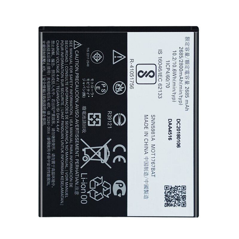 OHD Remplacement Batterie D'origine GK40 Pour Motorola Moto G4 Jouer E4 XT1766 XT1607 XT1609 XT1600 MOT1609BAT SNN5976A Batteria