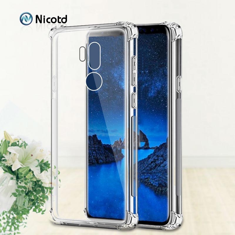 För lg  g7 v50 thinq tpu genomskinlig mjuk baksida fodral för lg  g8s g8 thinq  q60 q9 k50 k40 v35 v40 genomskinlig stötsäker skal baksida