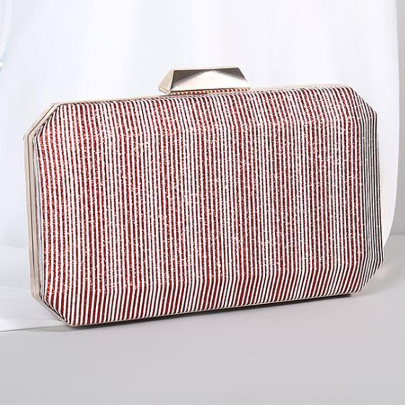 Luksus kveld clutch vesker rød bryllup clutch veske kvinnelig brudepike skuldervesker clutches fest veske: Rød