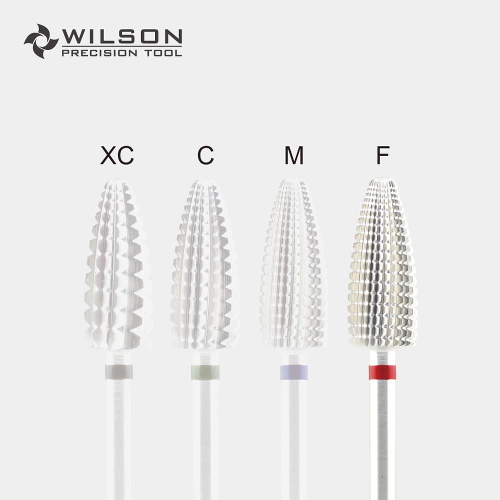Mèche Typhoon (acrylique et Gels à suppression la plus rapide) [or/argent]-une directionnelle (pour usage à droite seulement)-mèche à ongles en carbure WILSON: 1PC Fine-Silver