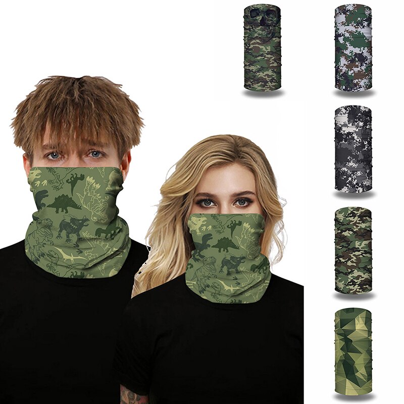 Pañuelo multifuncional para la cabeza, Anillo para el cuello, bufanda de camuflaje, hojas sin costuras, Tubular, bufanda mágica para la cara, para bebé, novedad de