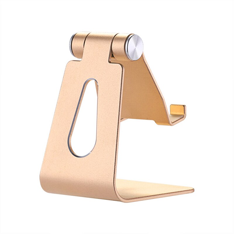 Aluminum Metal Phone Holder Mobile Phone Holder Stand Desktop Universal Non-slip Mobile Phone Hold for iPhone Samsung Tablet: Golden