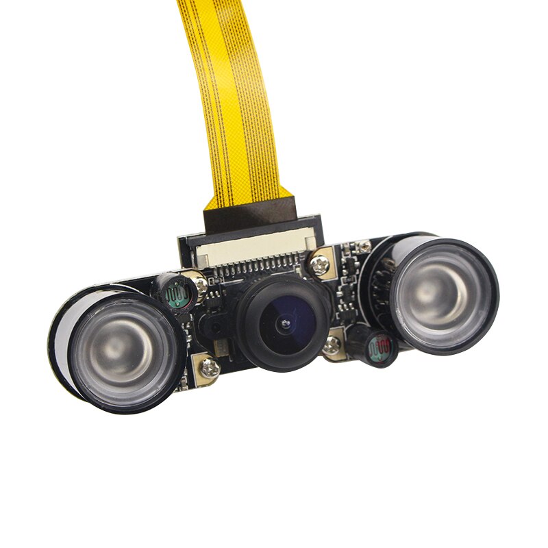 Raspberry Pi Zero Night Camera + 2 uds IR LED 5MP Módulo de cámara para Raspberry Zero gran angular ojo de pez Webcam