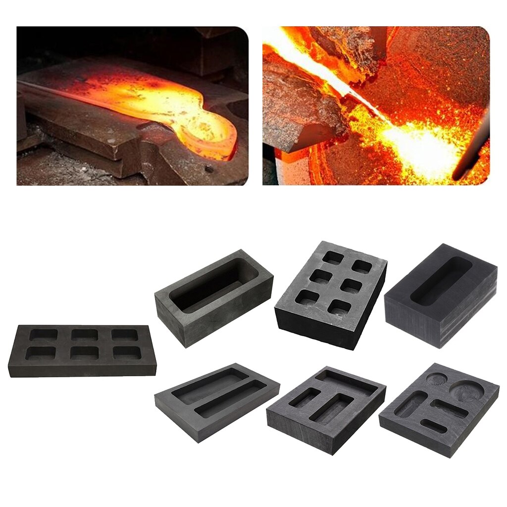 Gold Silver Precious Metal Smelting Ingot Mold High Purity Graphite Mould