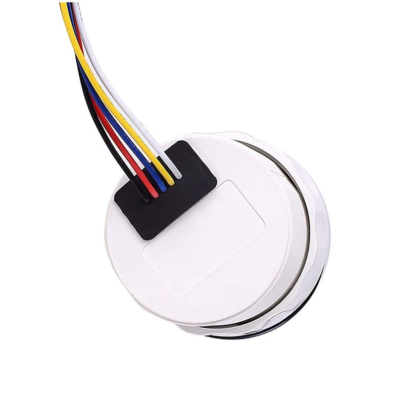 52mm Digital Oil Pressure Gauge 0-10 Bar Universal Stainless Steel Oil Meter Indicator Red Backlight with Alarm