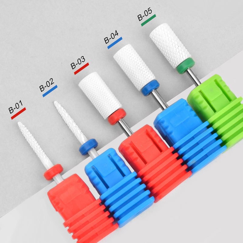 White 1 Pc Silicon Carbide Nail Drill Bits Flexible Polisher Manicure Machine Nail Accessories Electric Nail File Pedicure Tool