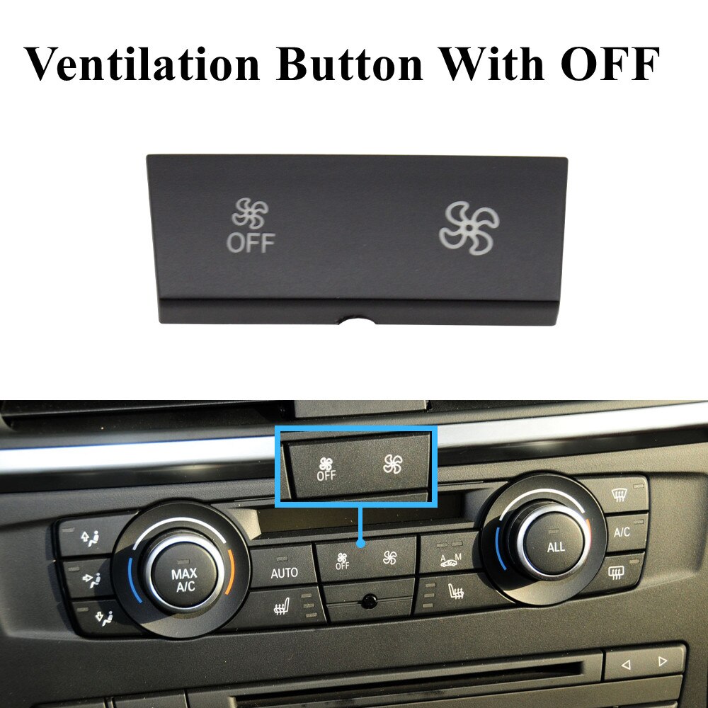Auto Heater Climate Control Fan Volume Airconditioning Knop Luchtcirculatie Knop Voor Bmw 1 3 X1 X3 E81 E90 e91 E92 E84 F25