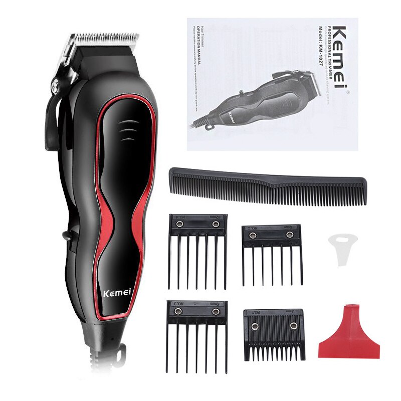 Wired Hair Trimmer Stainless Steel Cutter Hair Clipper Security Adjustable Limit Comb Sharp Angle Not Hurt Hair 35D: no box