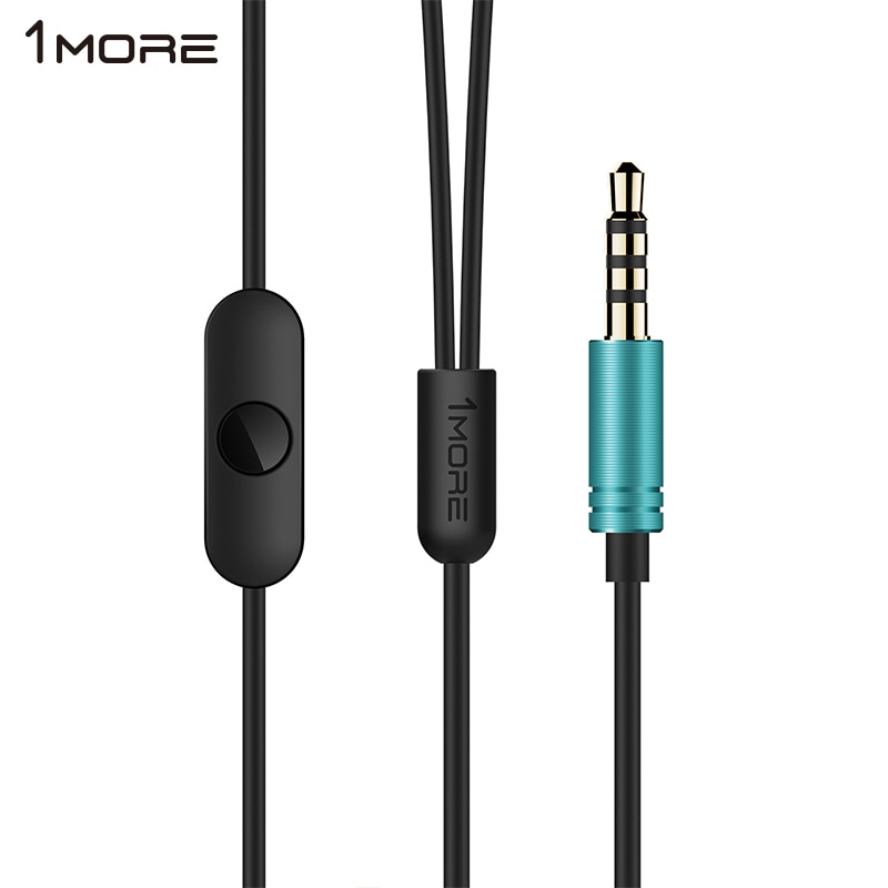 Original 1 Piston más ajuste en la oreja Auriculares auriculares con micrófono para iOS y Android Xiaomi teléfono iPod iPad E1009