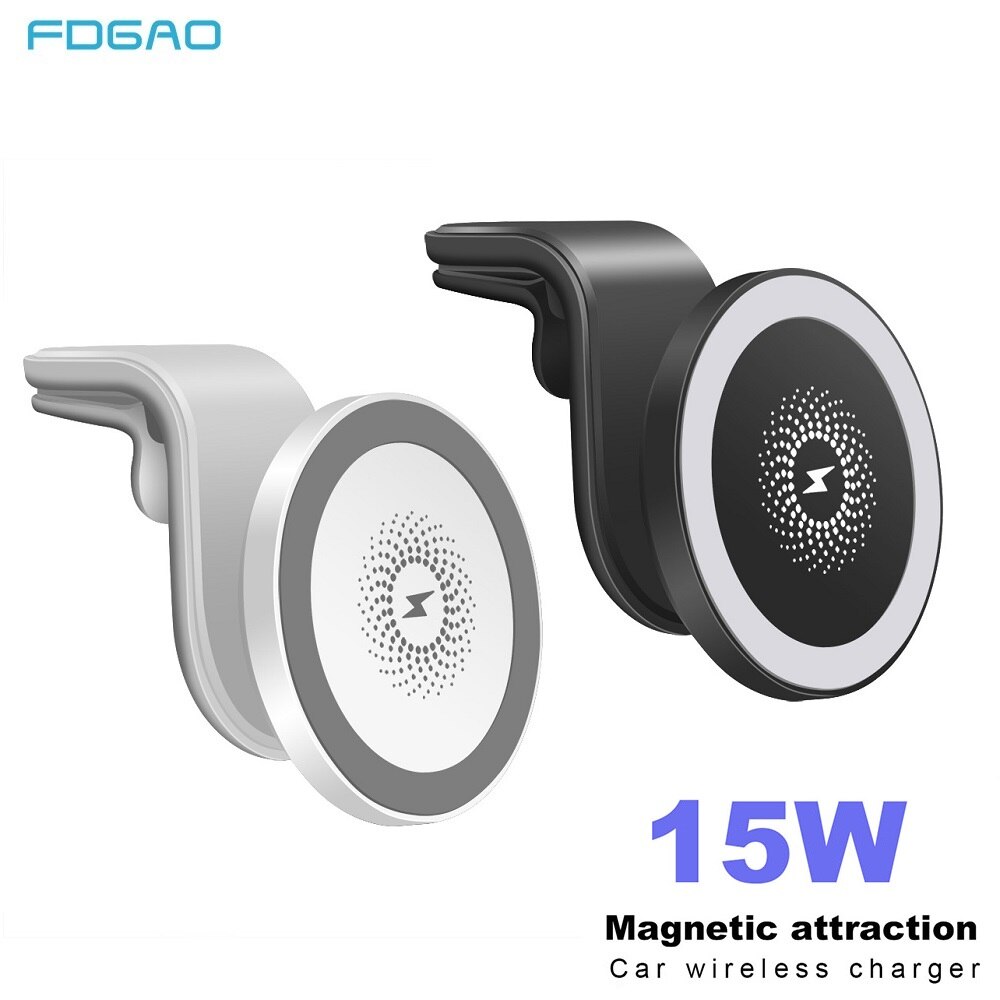 15W Magnetische Wireless Car Charger Stand Voor Iphone 12 Mini 12 Pro Max Draadloze Snelle Opladen Air Vent Mount auto Telefoon Houder