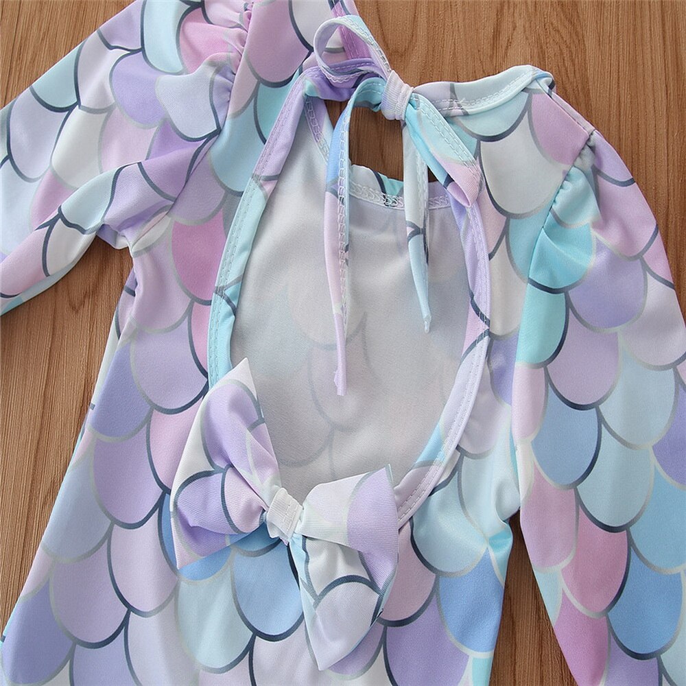 Beach Girls one-piece Swimsuit Summer Swimming Wear For Girl Swimming Pool Clothing Mermaid Cosplay Girls Princess Clothes D35