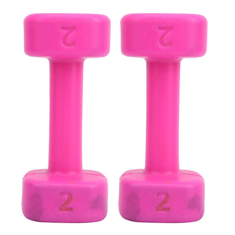 1Pair Fitness Filling Dumbbell Fitness Body Building Men Women Adjustable Dumbbells Hand Weight Dumbbells Gym Fitness Dumbbell: Pink