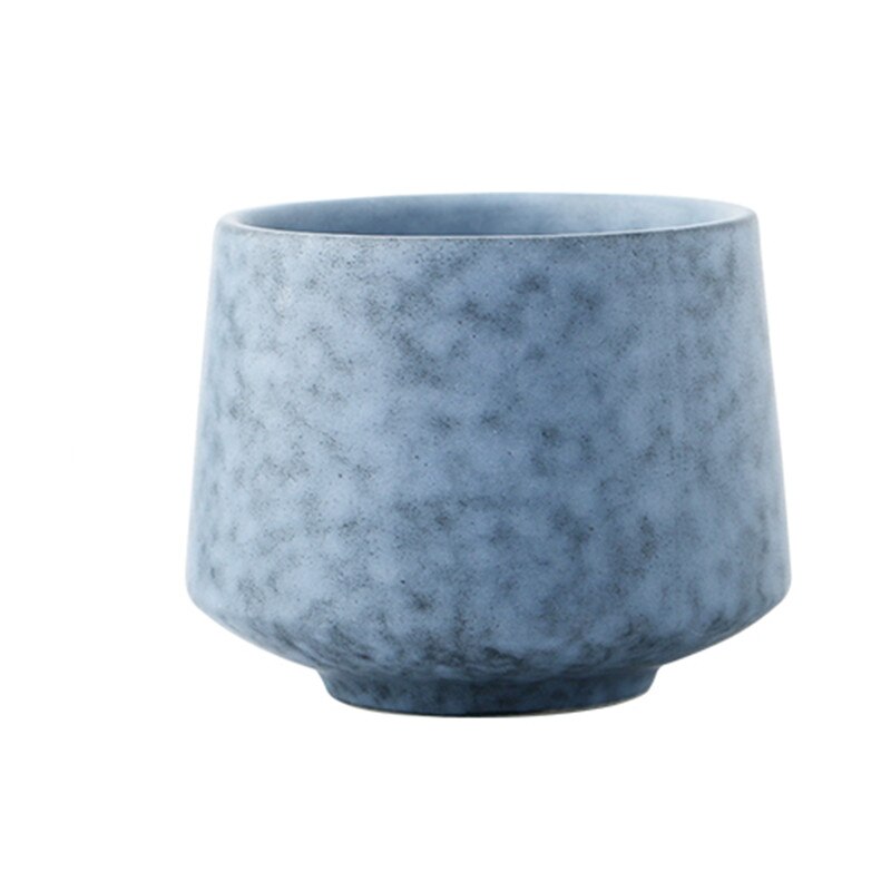Taza de agua del té de Color sólido Vintage accesorios hechos a mano taza de té de cerámica Color de piedra taza de café mate