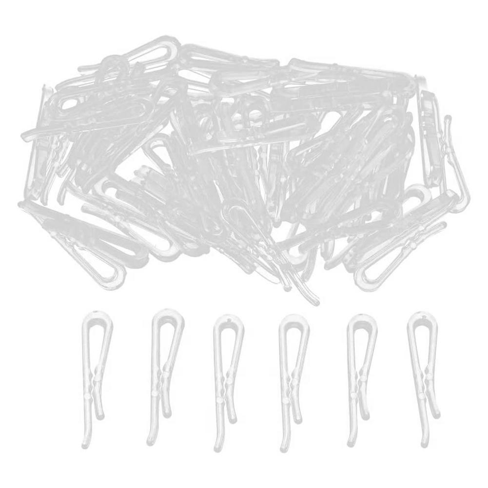 Pinzas de cocodrilo en forma de U para ropa, alfiler transparente para camisa, calcetines, tirantes, accesorios de ropa, 100/500/1000 piezas: 500PCS