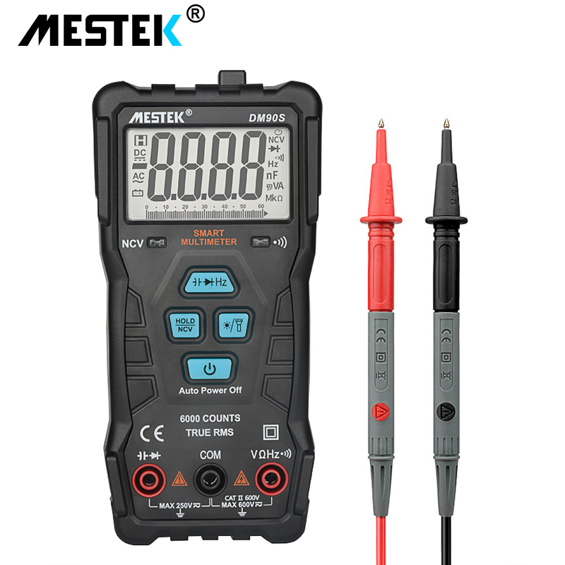 MESTEK DM90S high speed multimeter digital multimeter auto range tester multimetre better than DM90A multimeter multitester