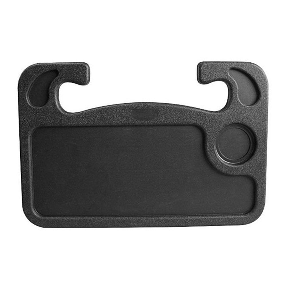 Multi-functional Car Laptop Stand Notebook Desk Steering Wheel Tray Table Food Drink Holder Car Card Table Computer Car Interior: Black
