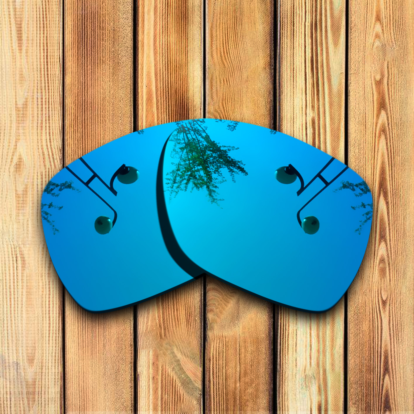 100% Precies Gesneden Gepolariseerde Vervanging Lenzen Voor Spy Optic Cyrus Zonnebril Blauw Mirrored Coating Kleur Keuzes: Blue Mirrored